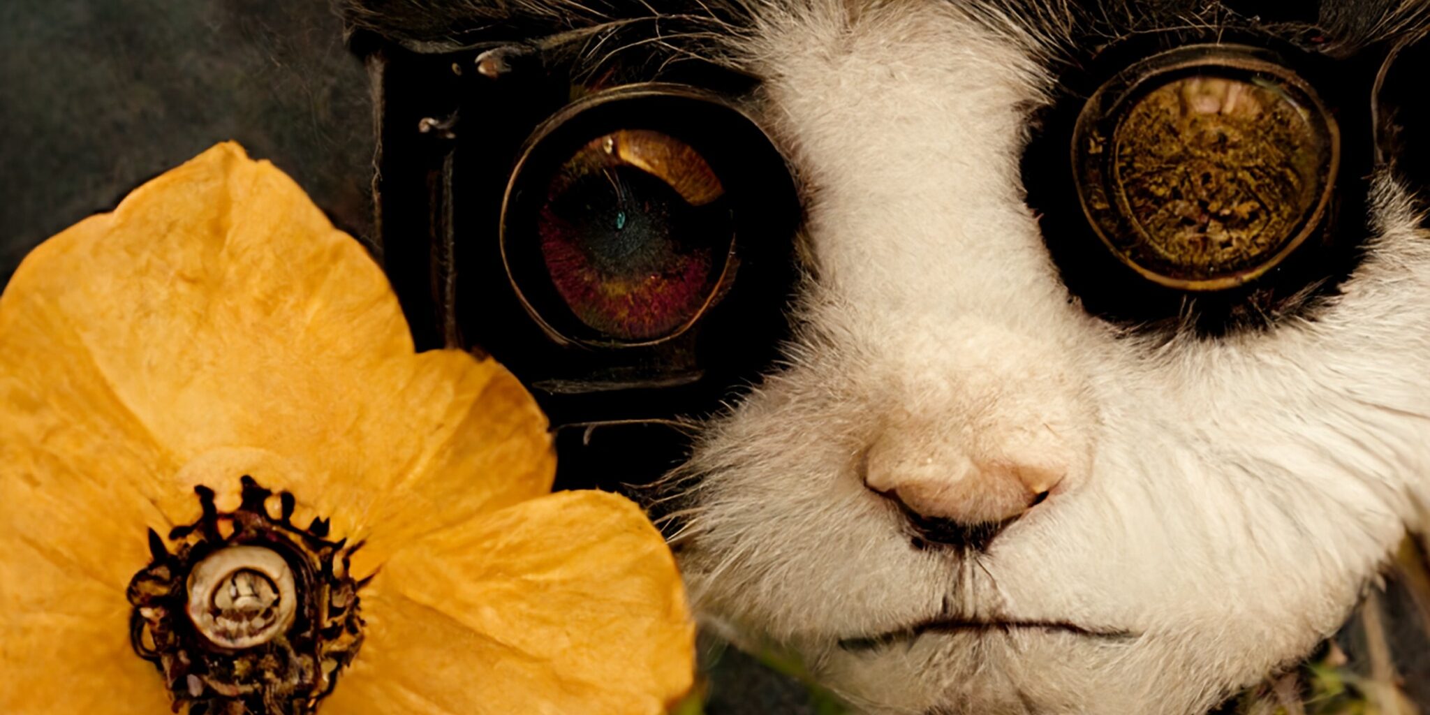 AI - afbeelding kat en bloem Artificial Intelligence
