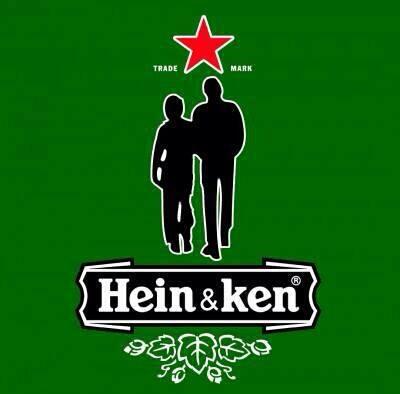 Gay pride inhaker Heineken