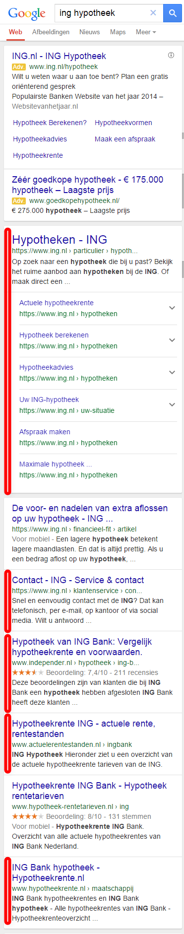 mobile search: ing hypotheek