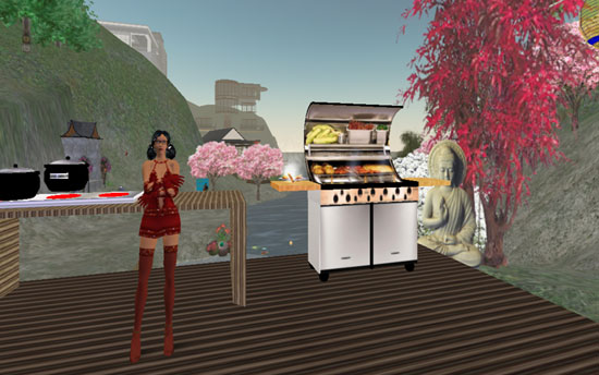 Marketingfacts BBQ in Second Life