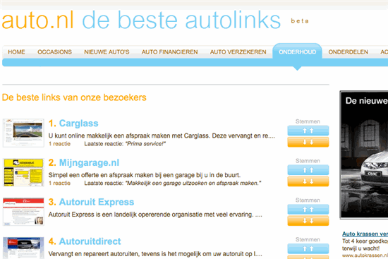 Auto.nl integreert links naar auto-aanbod