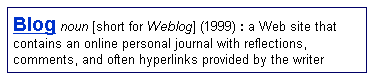 Weblog woord van het jaar volgens Merriam-Webster