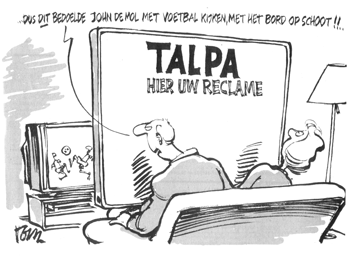 Bord op schootbij Talpa?
