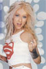 Aguilera gezicht van Virgin Mobile