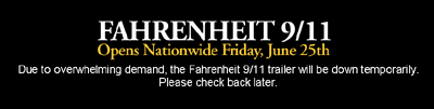 Trailer 'Fahrenheit 9/11' online