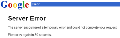 Server Error Gmail