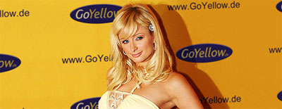 Die Internet-Auskunft GoYellow.de pr?sentiert Werbeikone Paris Hilton: 'GoYellow is really cool!'