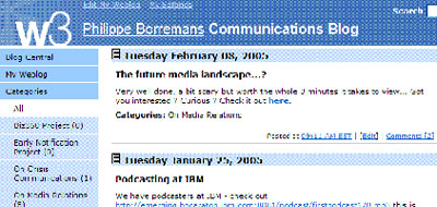 Intern bloggen bij IBM