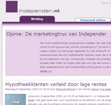 Independer start corporate weblog