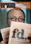 Jacques Kuyf (algemeen directeur FD Media groep) op de cover van de gerestylde MarketingTribune