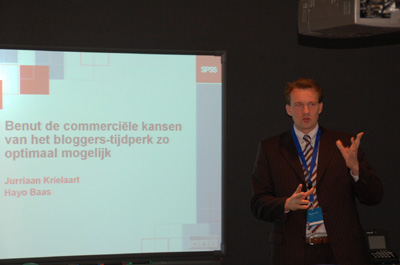 Jurriaan Krielaart (SPSS) over de commerciele mogelijkheden van weblogs