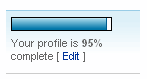 LinkedIn profile completion graph