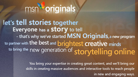 MSN faciliteert nieuwe generatie online storytellers