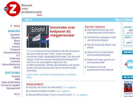 Ilse media lanceert beta zakelijke nieuwsportal NU Z