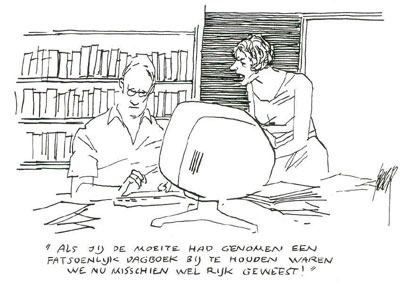 Een cartoon zegt meer dan duizend woorden (Peter van Straten in Vrij Nederland, 1 januari 2005)