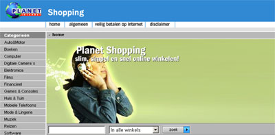 Planet Internet biedt online winkelen aan met Kelkoo