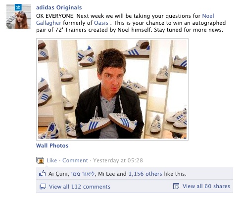 Adidas creëert buzz met een interview en wedstrijd