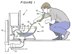 US Patent 4,230,746, issued in 1982: Toilet Snorkel
