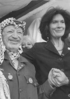 Yasser Arafat met Gretta Duisenberg