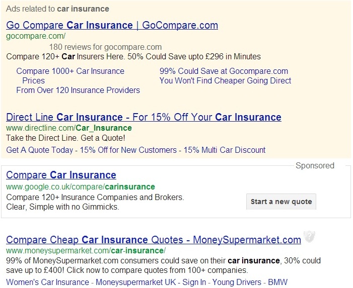 Zoekresultaat voor zoekterm ‘car insurance’