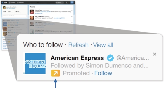 Promoted accounts - who to follow